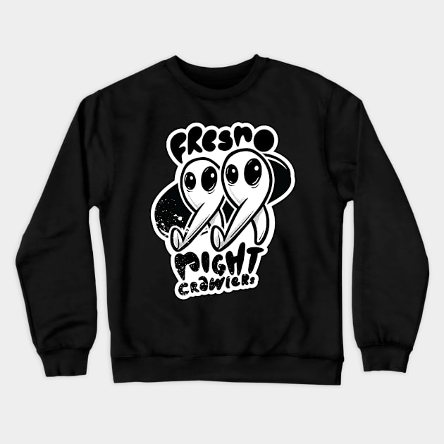 Fresno Nightcrawlers Crewneck Sweatshirt by Aint It Scary